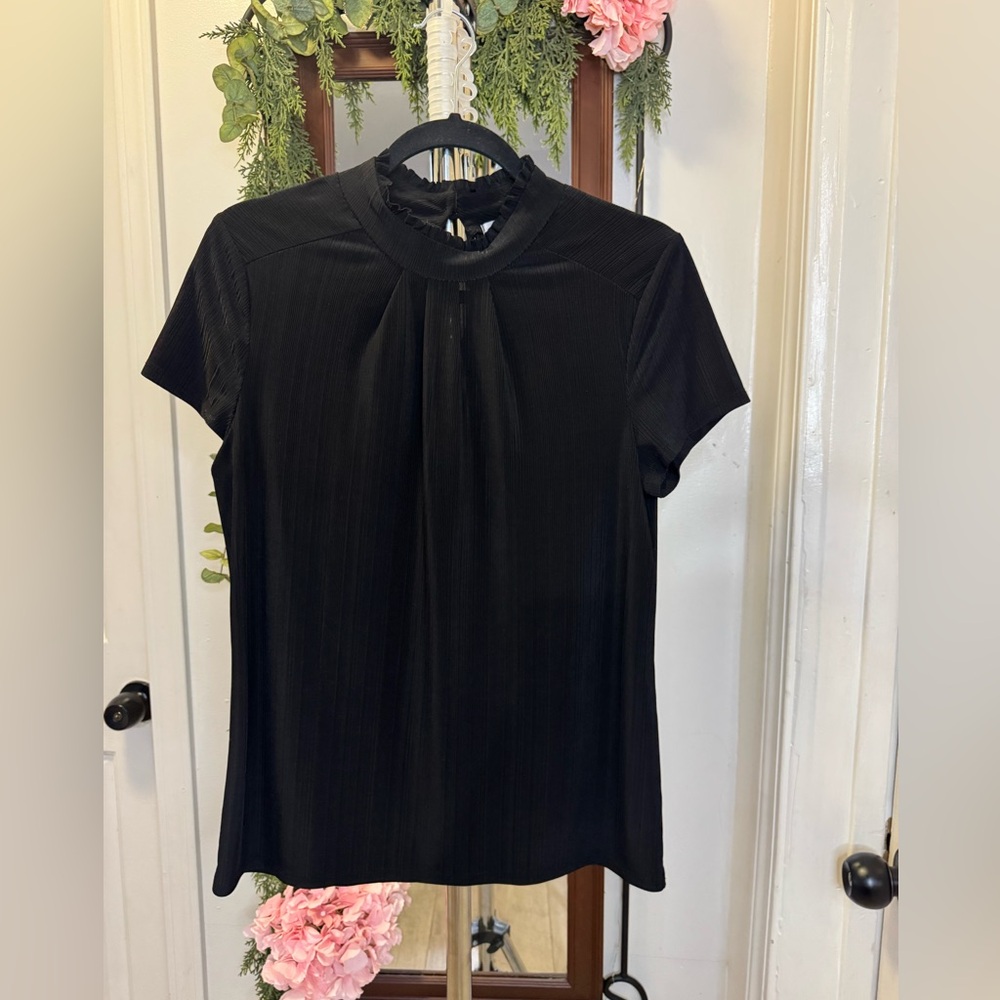 Emma & Olive Elegant Black Women's Top